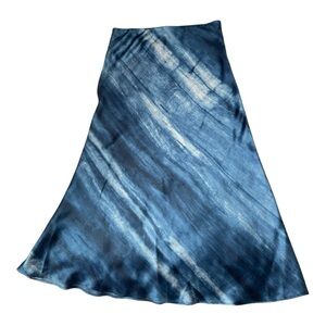 Lauren Ralph Lauren Tie-Dye Satin Midi Skirt – Size 10-NWOT